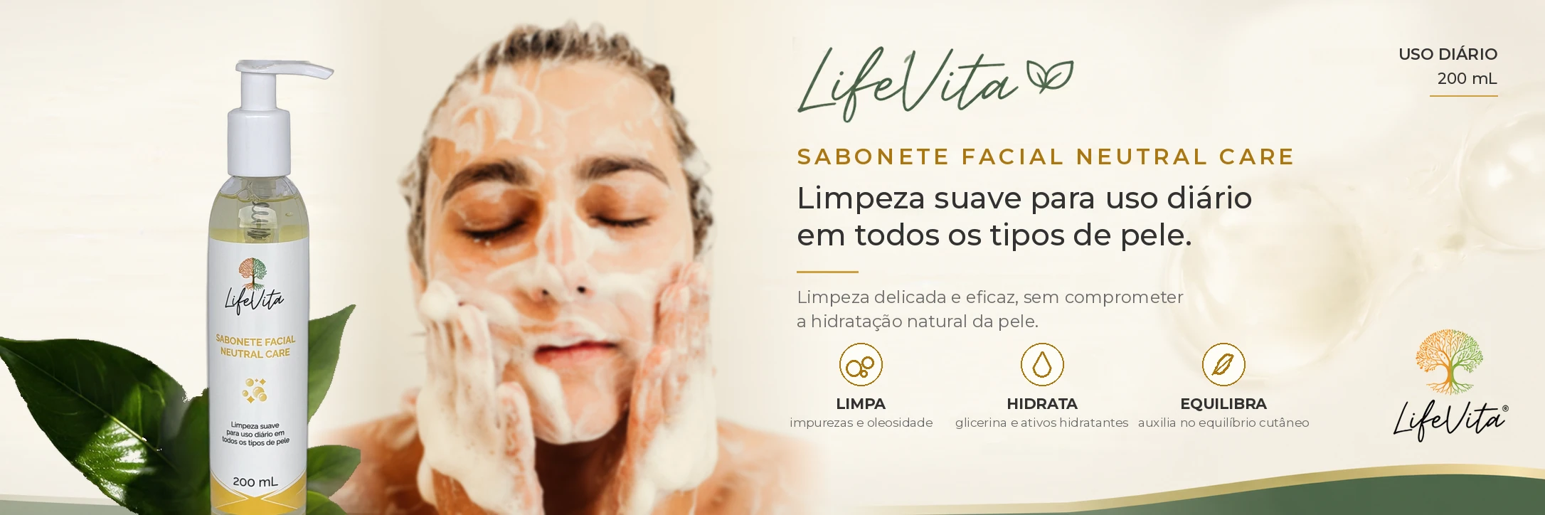 Sabonete Facial Neutral Care - LifeVita