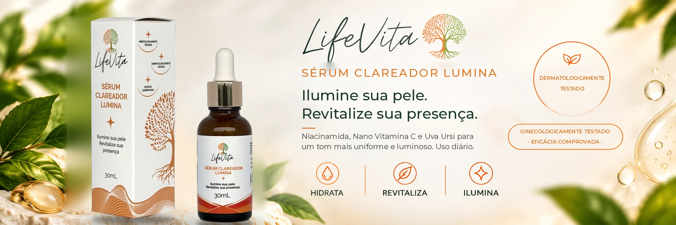 Sérum Clareador Lumina - LifeVita