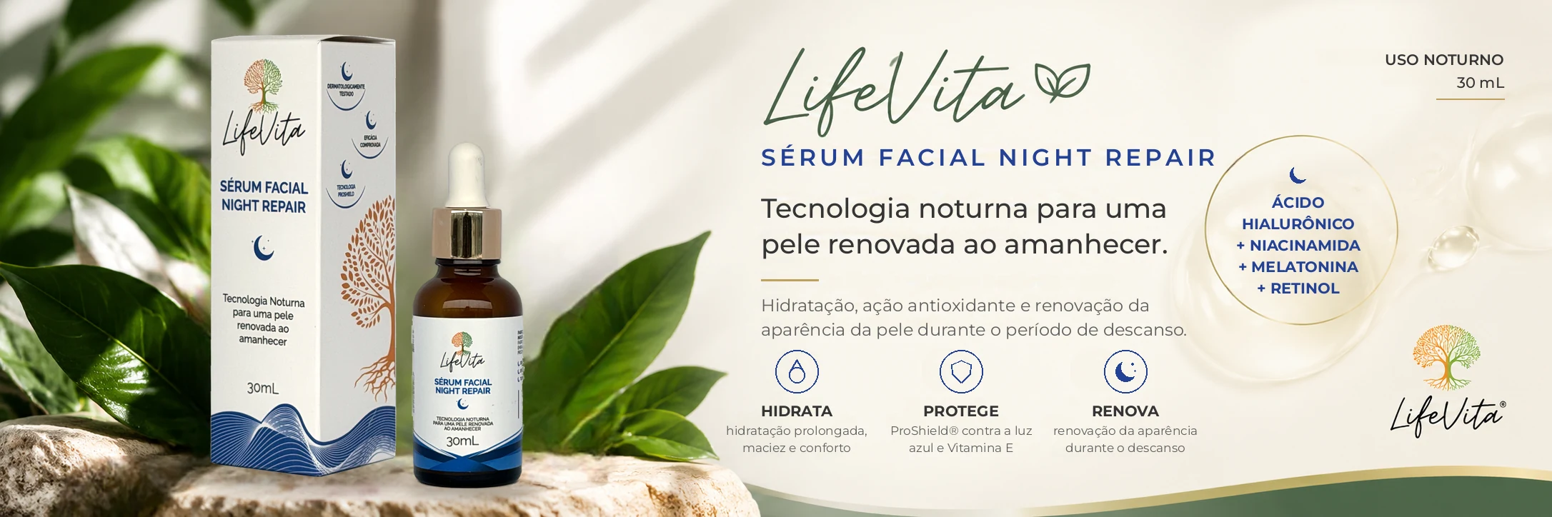 Sérum Facial Night Repair - LifeVita