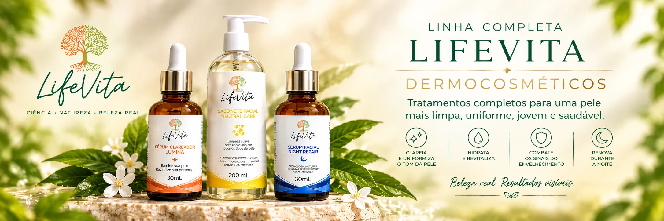 LifeVita - Linha completa de dermocosmeticos