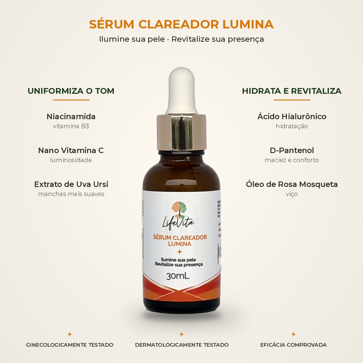 Sérum Clareador Lumina - LifeVita