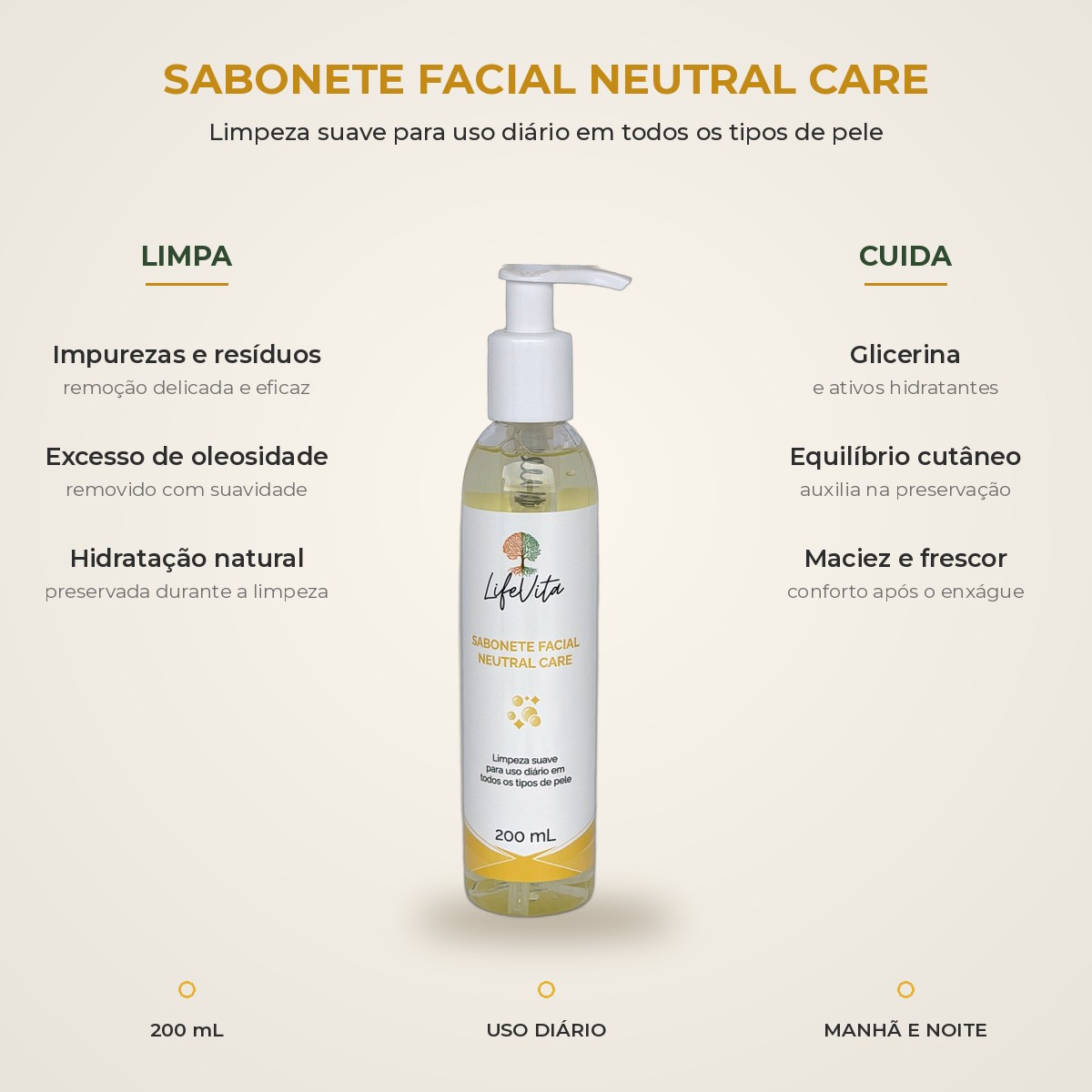 Sabonete Facial Neutral Care - LifeVita
