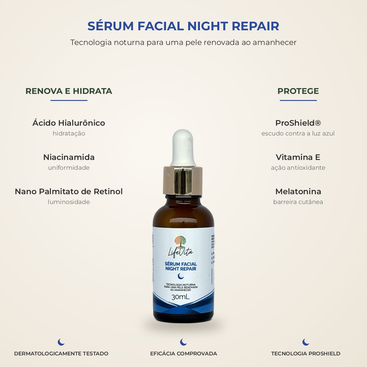 Sérum Facial Night Repair - LifeVita